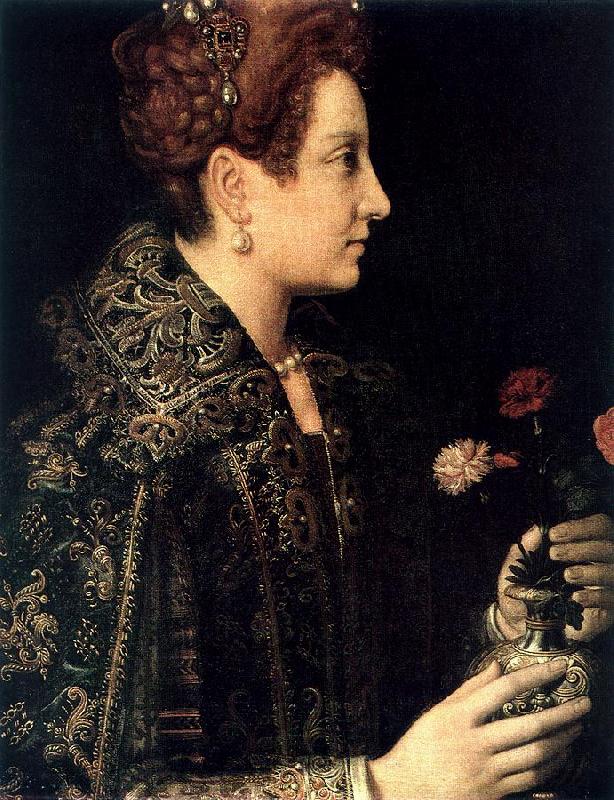 ANGUISSOLA  Sofonisba Profile Portrait of a Young Woman